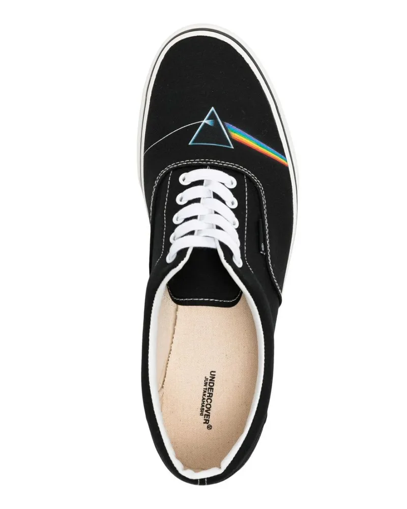 Undercover Men's Pink Floyd The Dark Side Of Moon Sneaker Black Upper Rubber Black