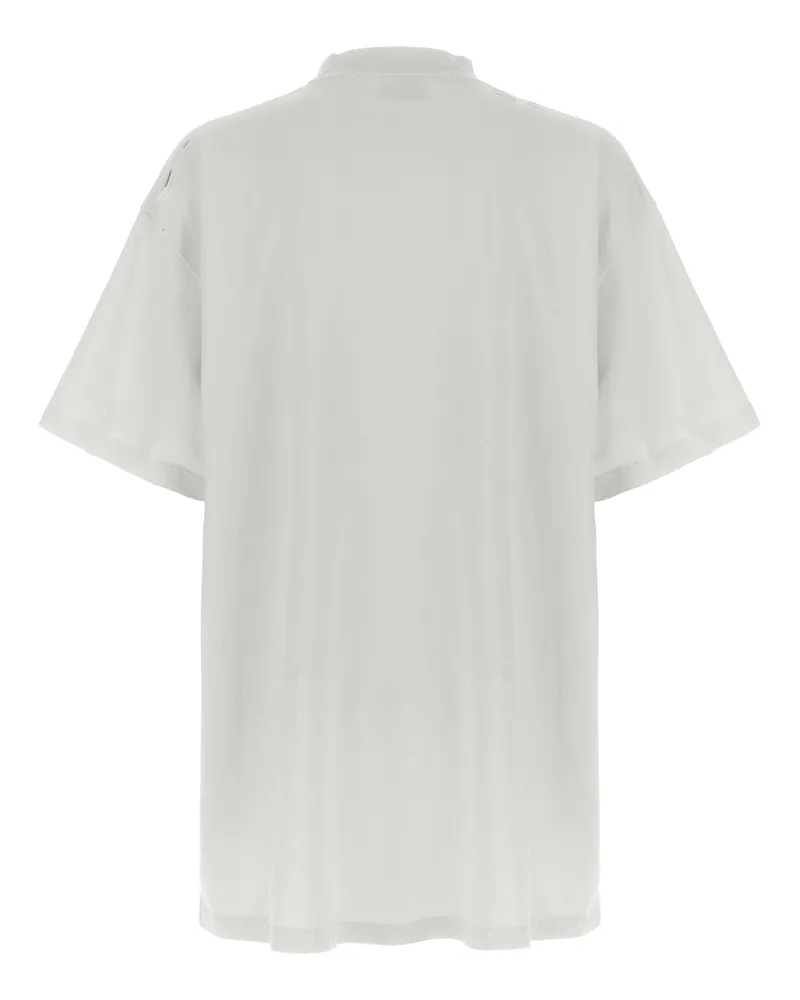 Balenciaga Women's White Cotton T-Shirt White