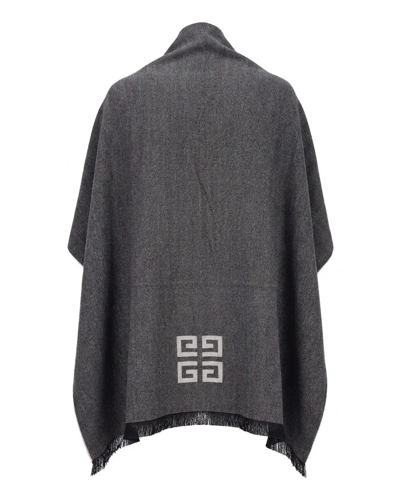 Givenchy Women's Bicolor Wool Scarf Gray
