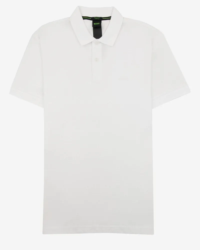 HUGO BOSS Men's Cotton Polo Shirt White T-shirts And Polos White