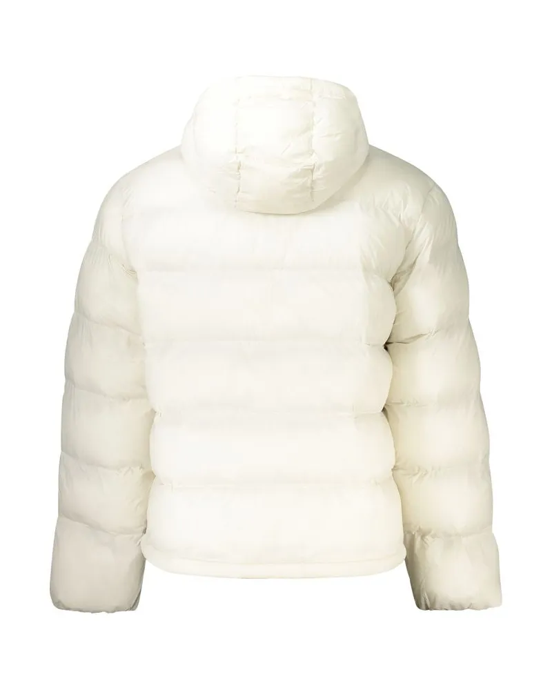 Calvin Klein Quilted with Removable Hood Down Jacket — White White