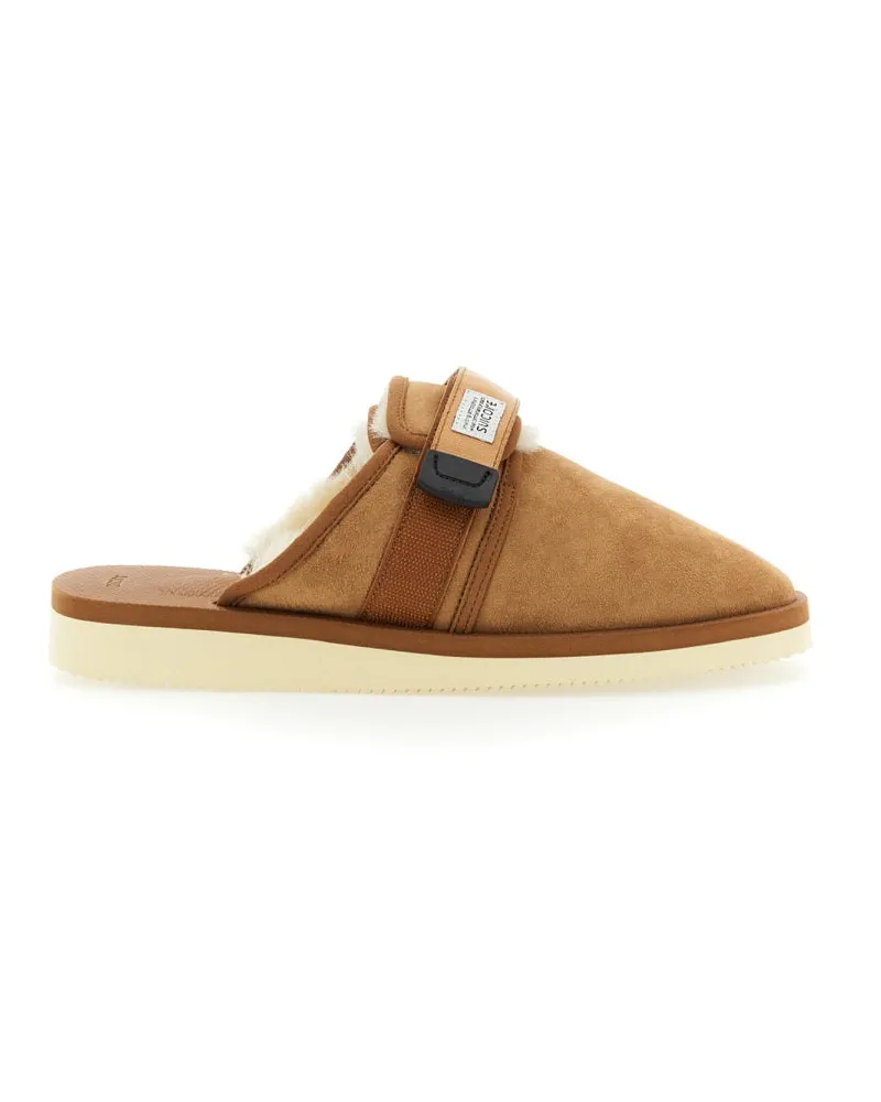 SUICOKE Suede Sandals — Beige Beige