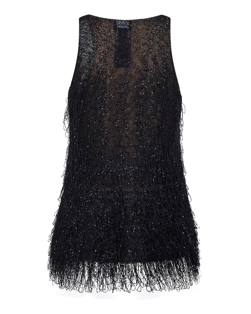 Giorgio Armani Women's Top Lurex Multicolour With Fringes Polyamide Tops Multicolor
