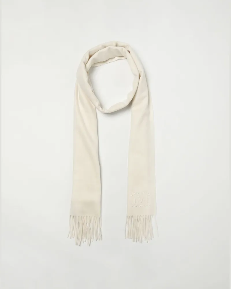 Max Mara Women's White Cashmere Scarf White