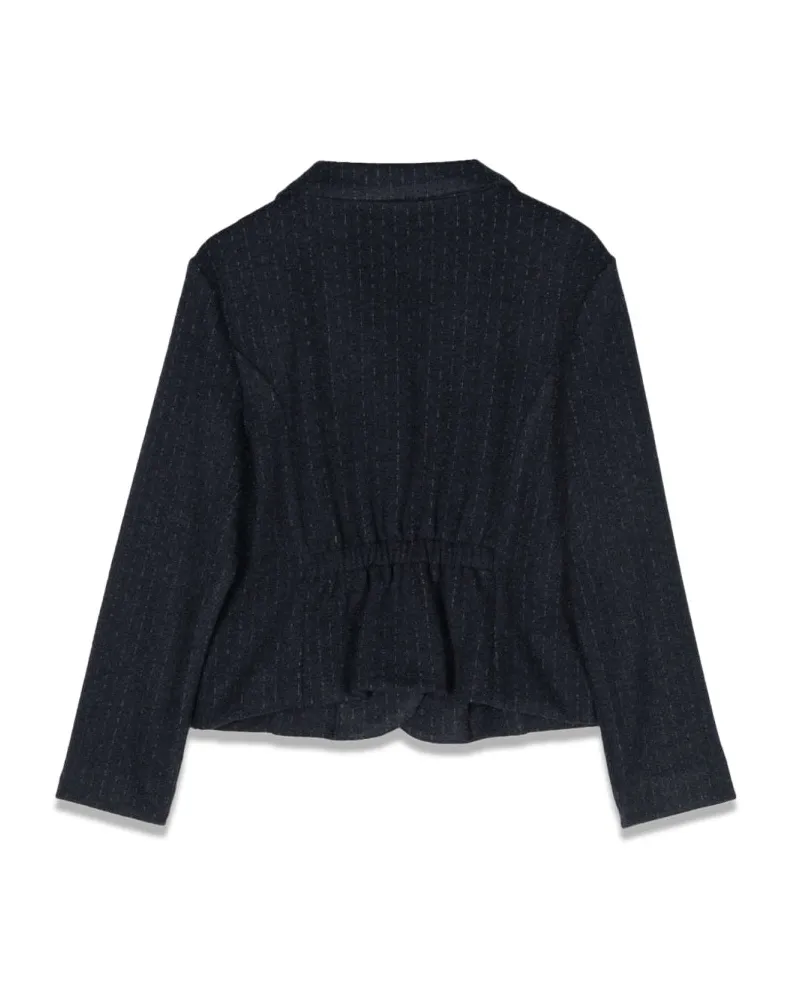 Il Gufo Tailored Viscose Blend Blazer — Blue Blue