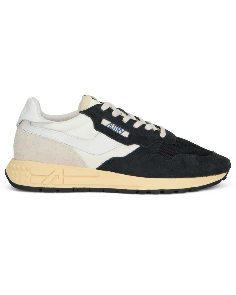 AUTRY Men's Sneakers Reelwind Black Suede Nylon Trainers Black