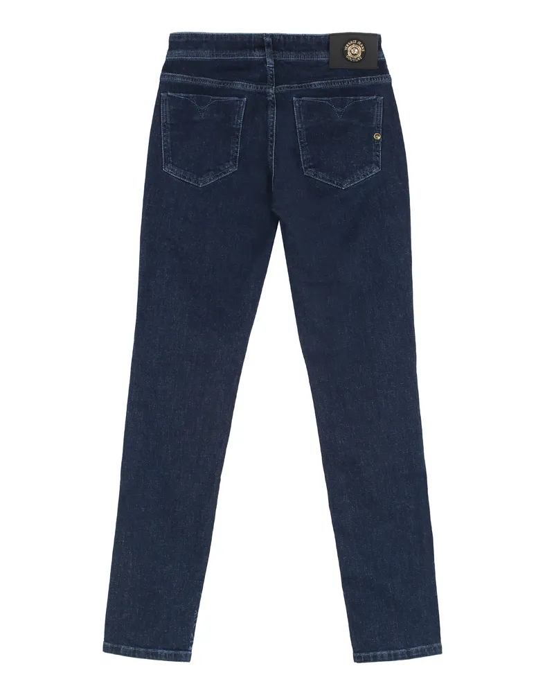 Versace Jeans Women's Versace 5-Pocket Skinny Jeans Denim Cotton Navy
