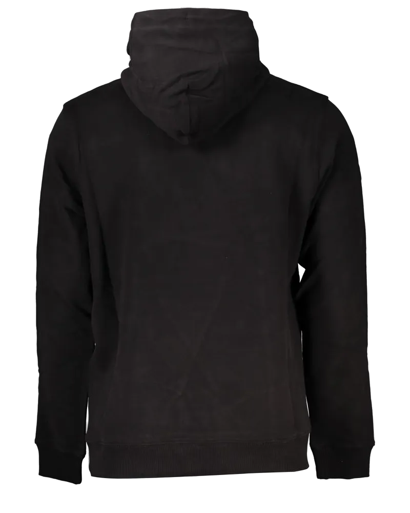 Tommy Hilfiger Logo-Embroidered Cotton Hoodie — Black Black