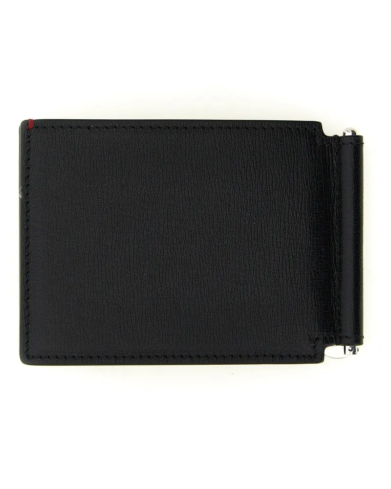 Brunello Cucinelli Men's Black Goatskin Money Clip Accessory Black