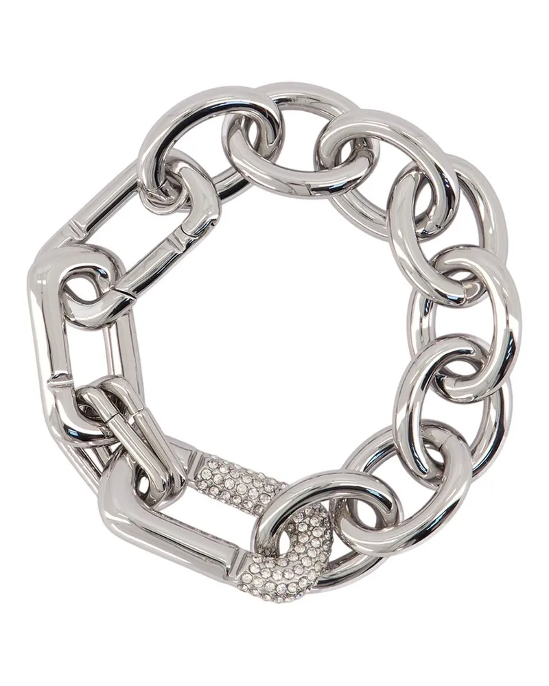 Marc Jacobs Women's Pop J Marc Pave Bracelet - Jacobs Metal Silver Jewelry-Watches Bracelets Silver
