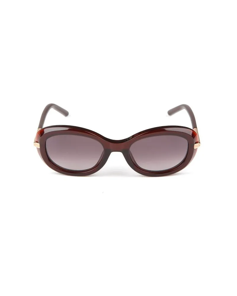 Furla Women's Sunglasses Glossy Dark Burgundy Acetate Eyewear Burgundy