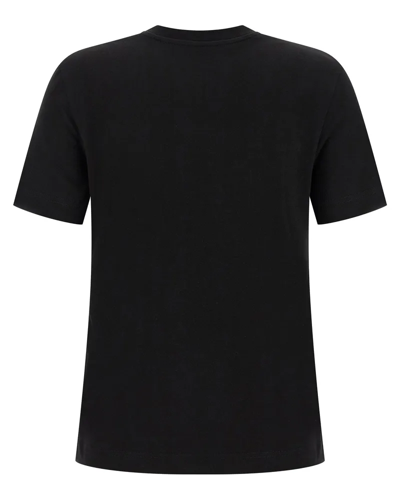 Jacquemus Tone-on-Tone Logo Patch T-Shirt — Black Black
