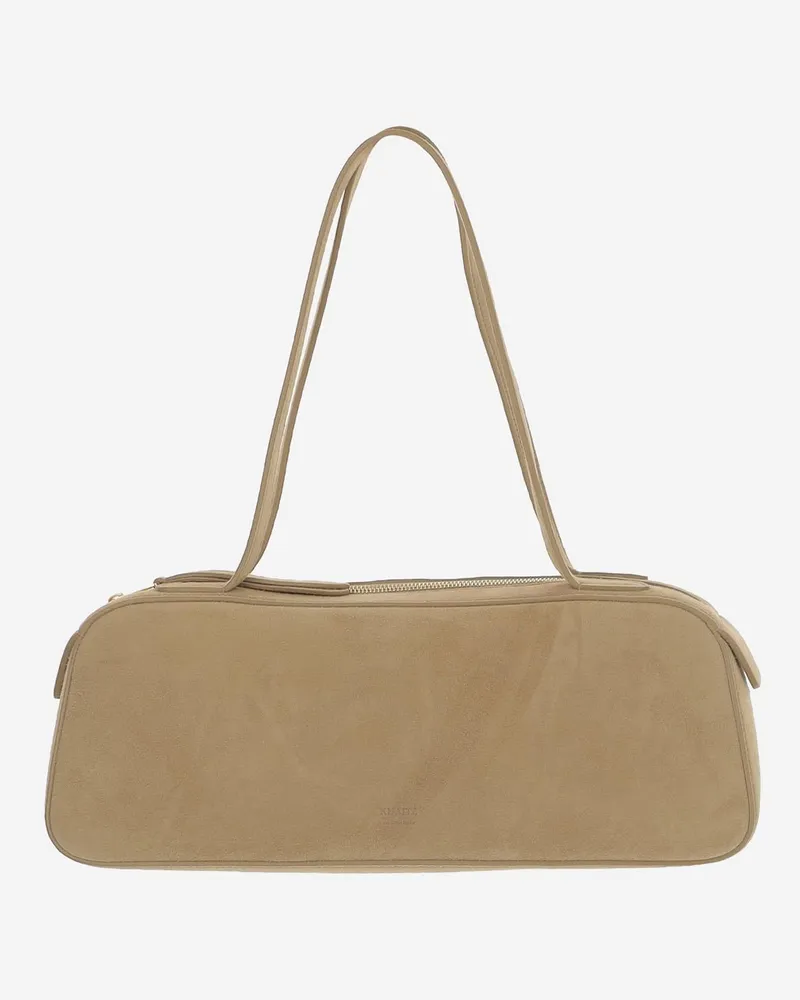 KHAITE Women's Simona Shoulder Bag Beige Kid Leather (suede Beige