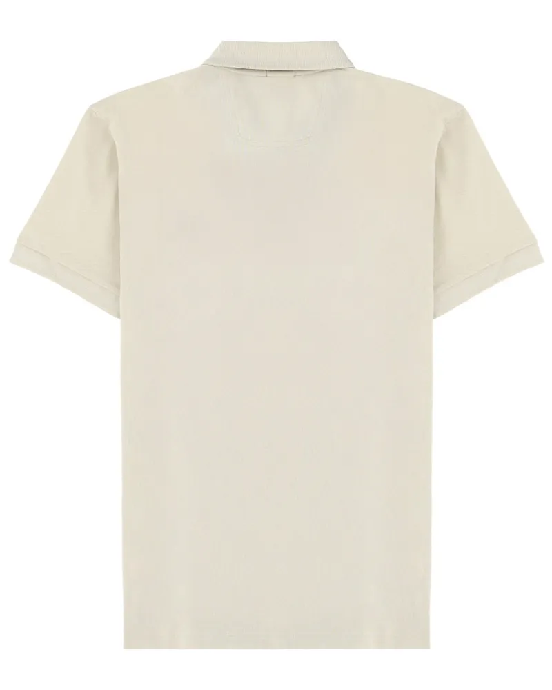 HUGO BOSS Logo-Embroidered Cotton Polo Shirt — Beige Beige