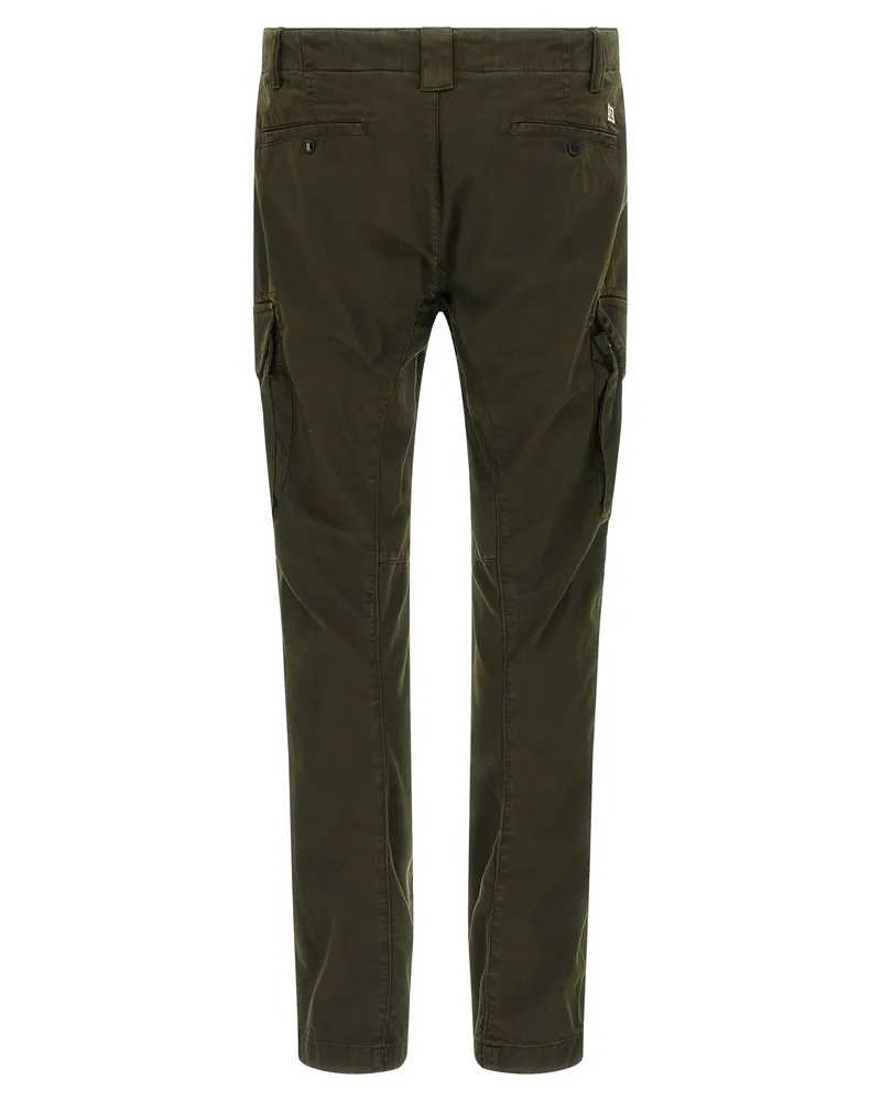 C.P. Company Men Bicolor Cotton Cargo Pants Green