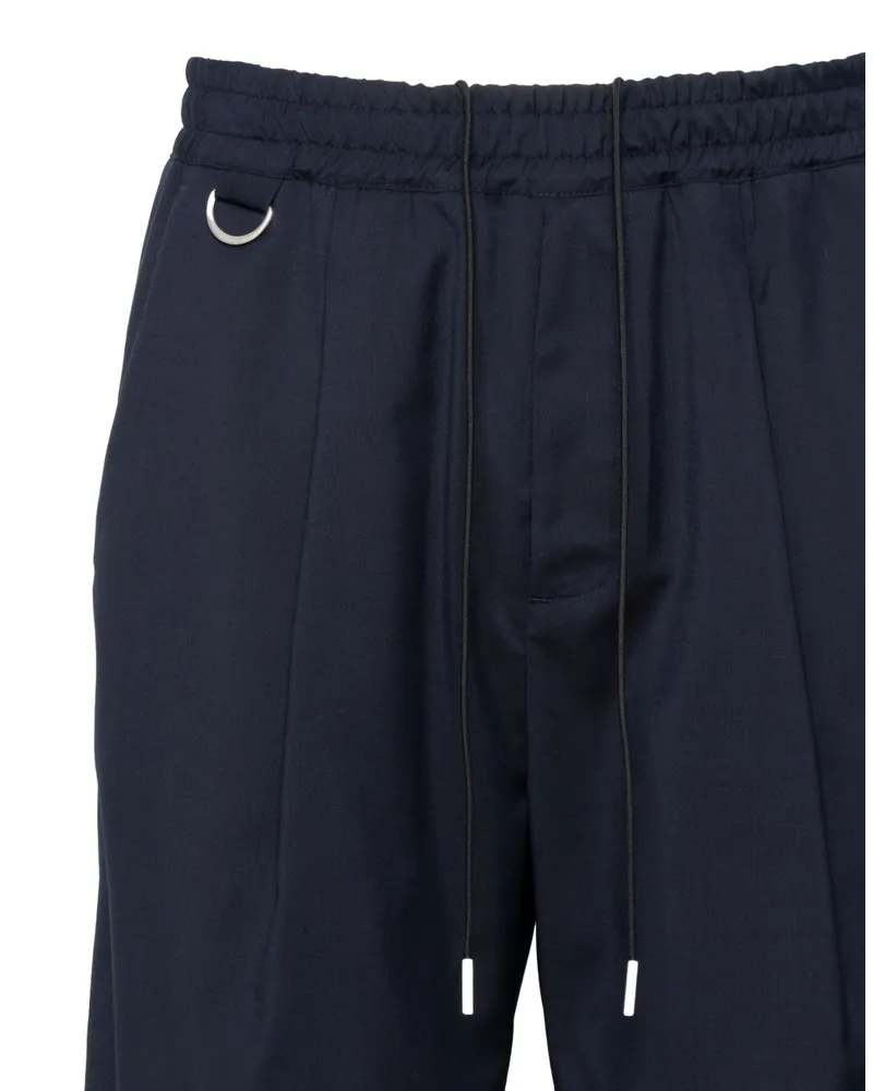 Low Brand Virgin Wool Bermuda Shorts — Navy Navy