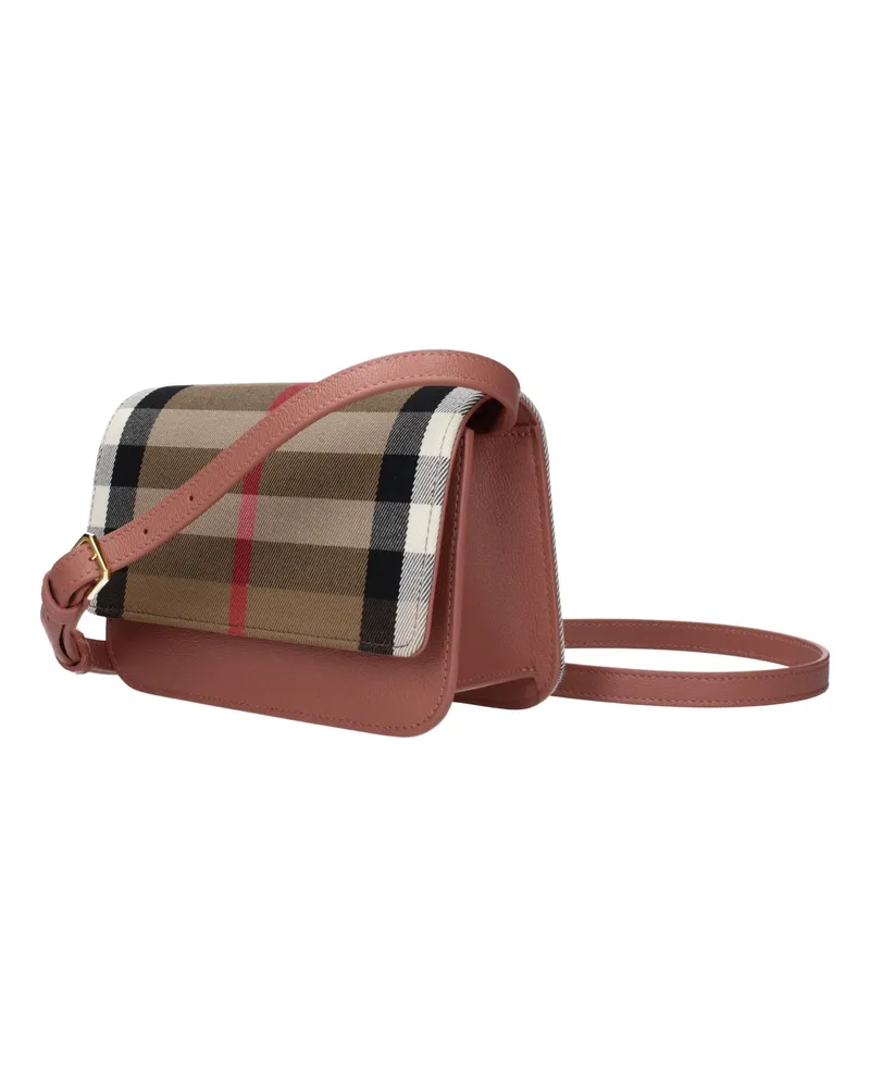Burberry Women's Beige Fabric Clutch Bag Beige