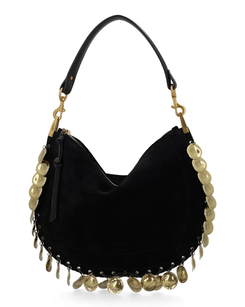 Isabel Marant Women's Shoulder Bag Oskan Black Calf Leather Black