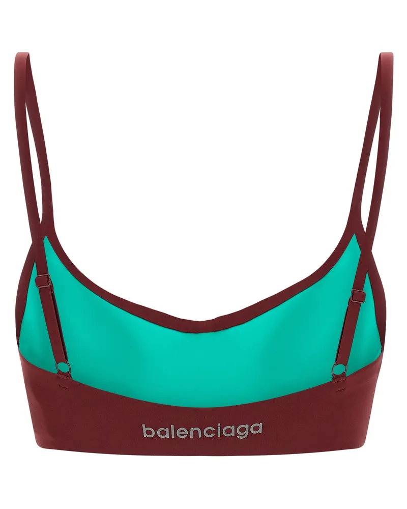 Balenciaga Women's Bordeaux Polyamide Sport Bra Clothing Bordeaux