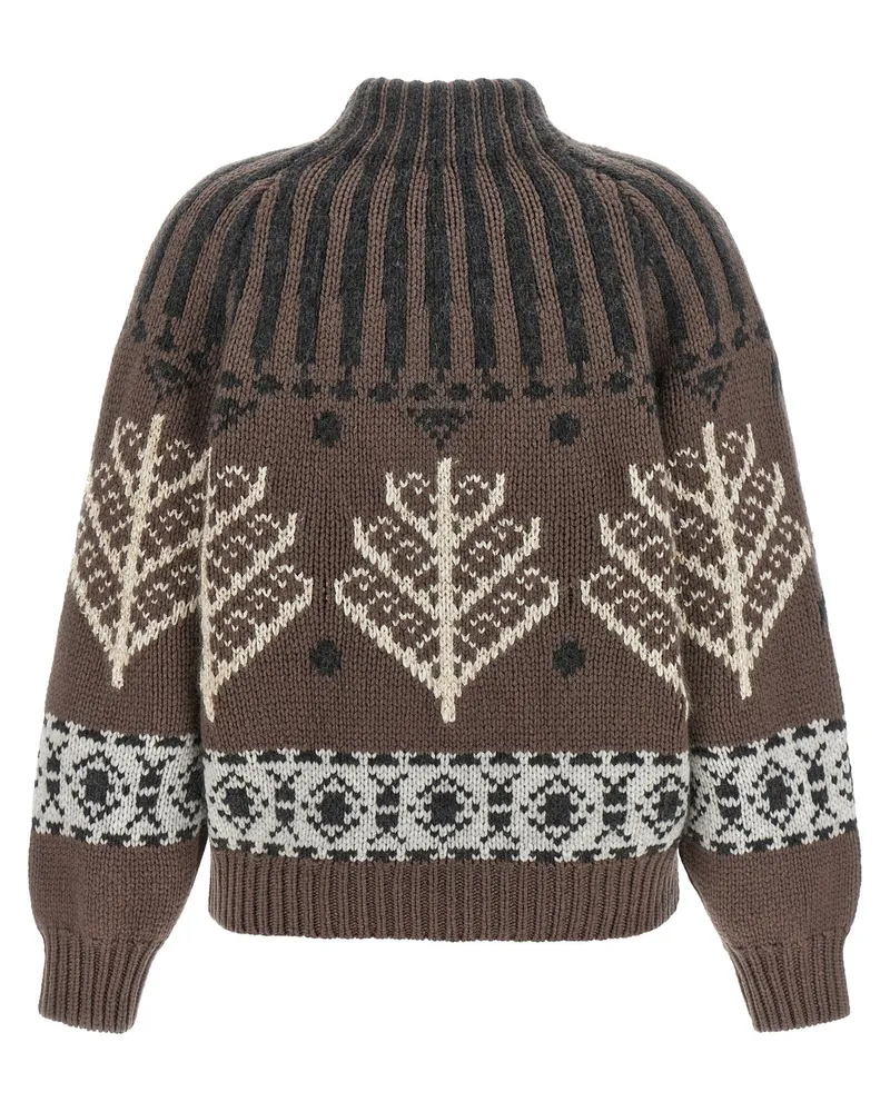 Brunello Cucinelli Nordic Heritage Sweater — Brown Brown