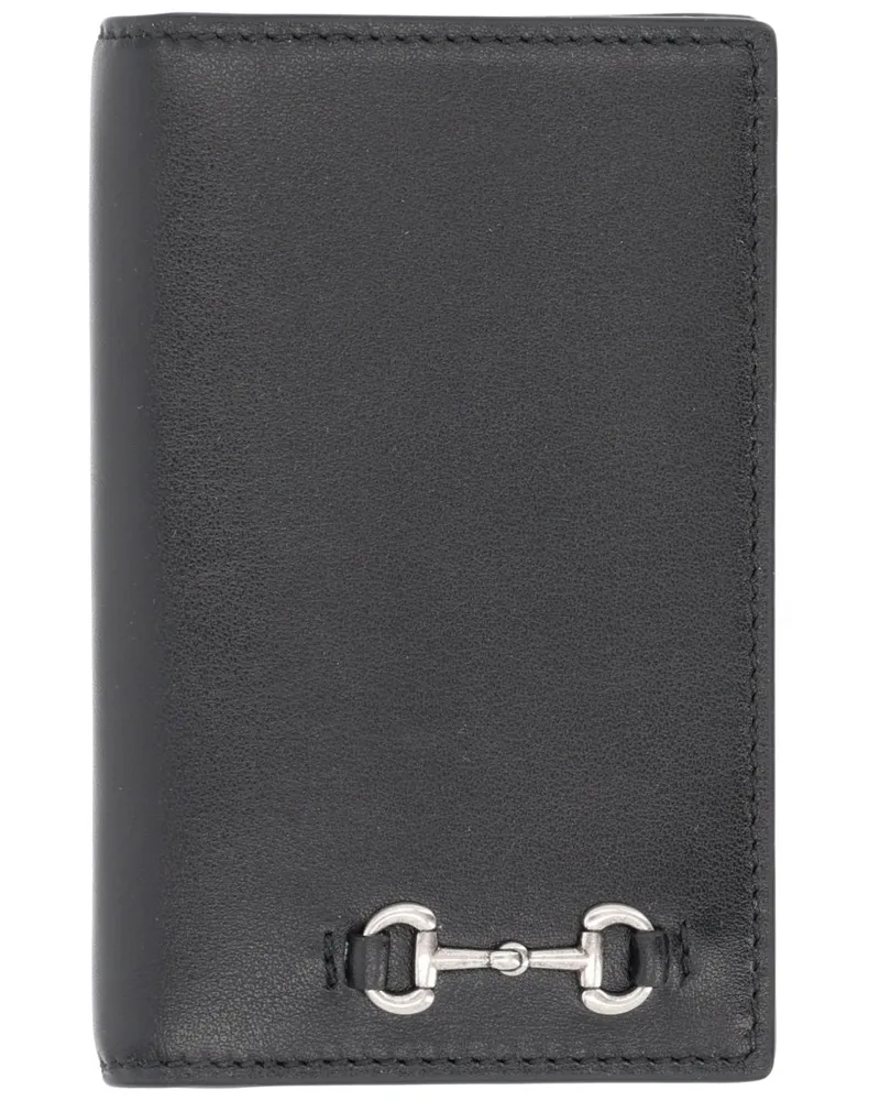 Gucci Long Calfskin Card Holder — Black Black