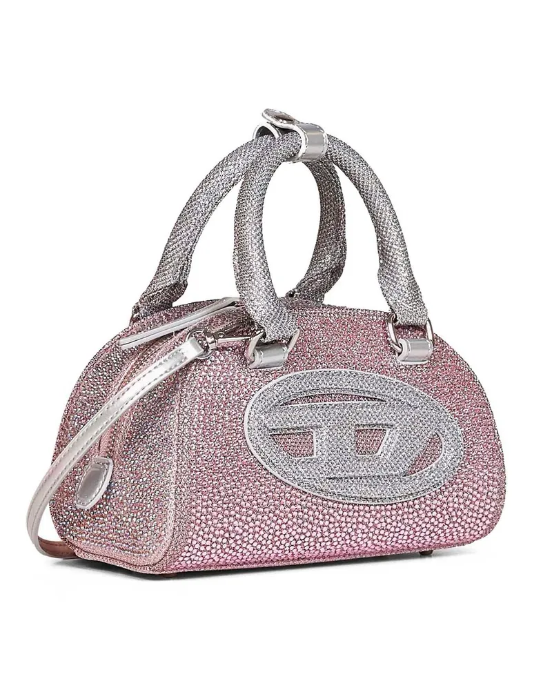 Diesel Women's Crossbody Bag 1dr Dome Pink Polyester Shoulder Pink
