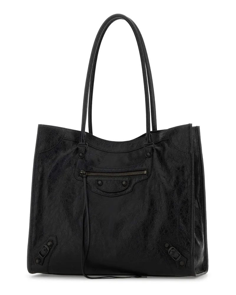 Balenciaga 8518182abek 1000 Black T Domesticated Lamb Le Borse A Mano Bag Black