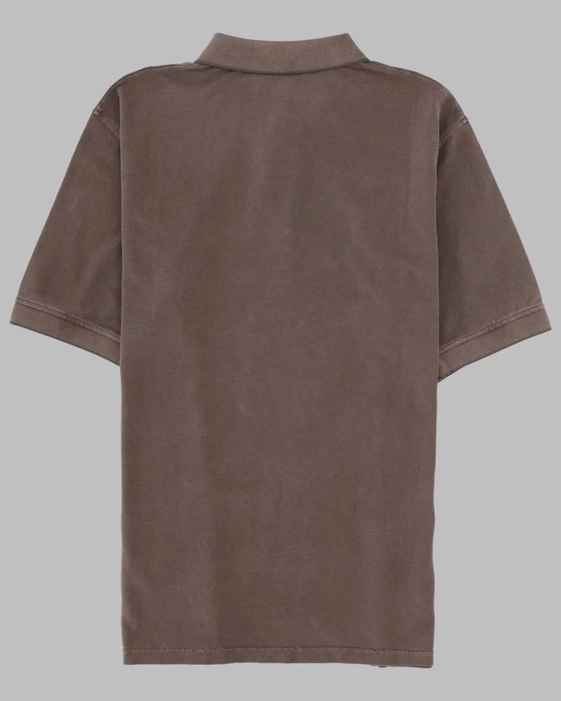 Herno Pure Cotton Polo Shirt — Brown Brown