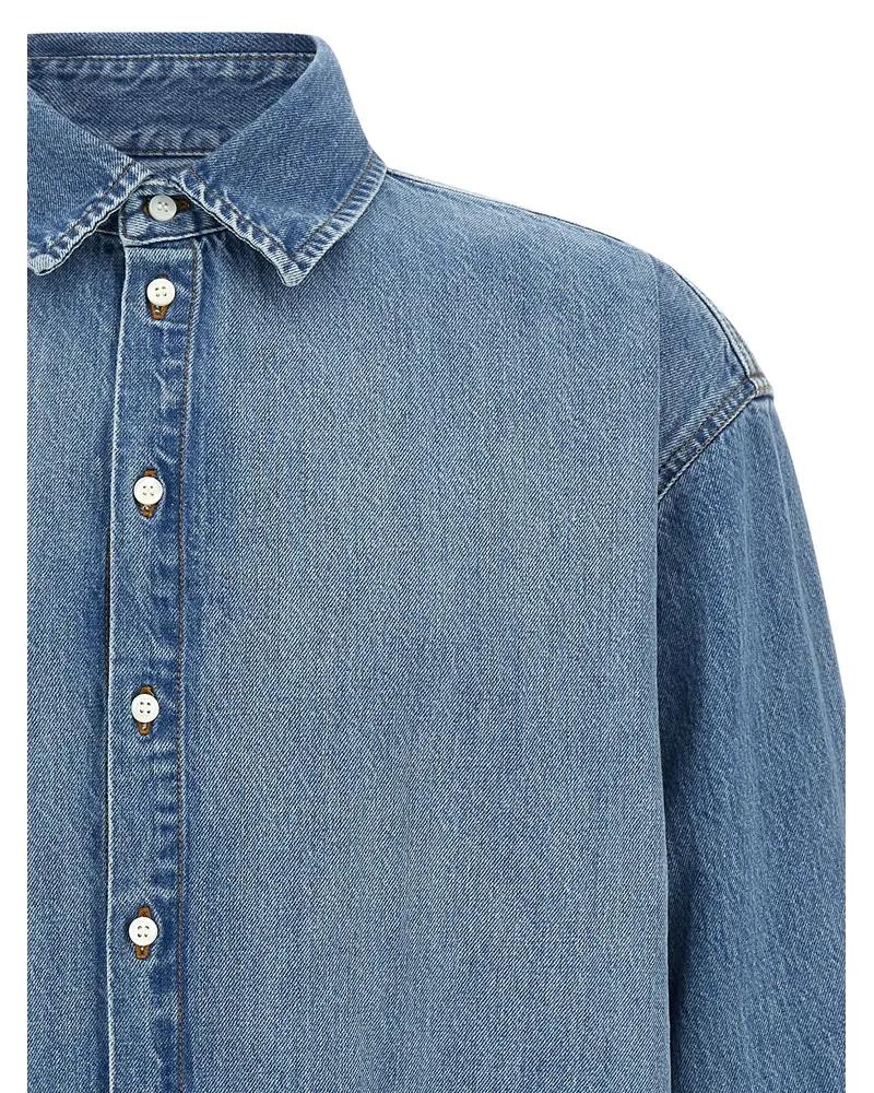 Jacquemus Men's Blue Cotton Blouse Blue
