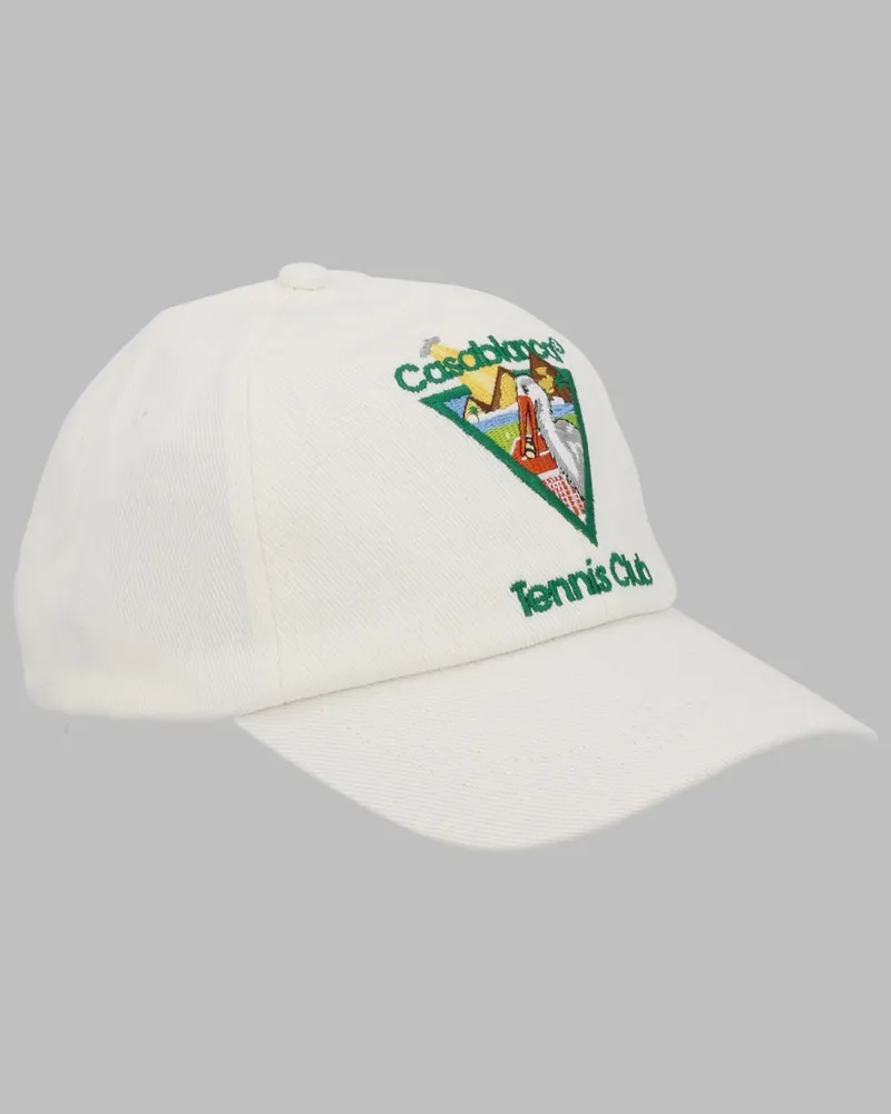 Casablanca Paris A-PF26-HAT-002_05WHITE Baseball Cap — White White