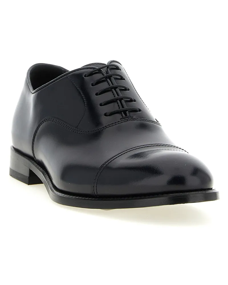 Doucal´s Nappa Calfskin Oxford — Black Black
