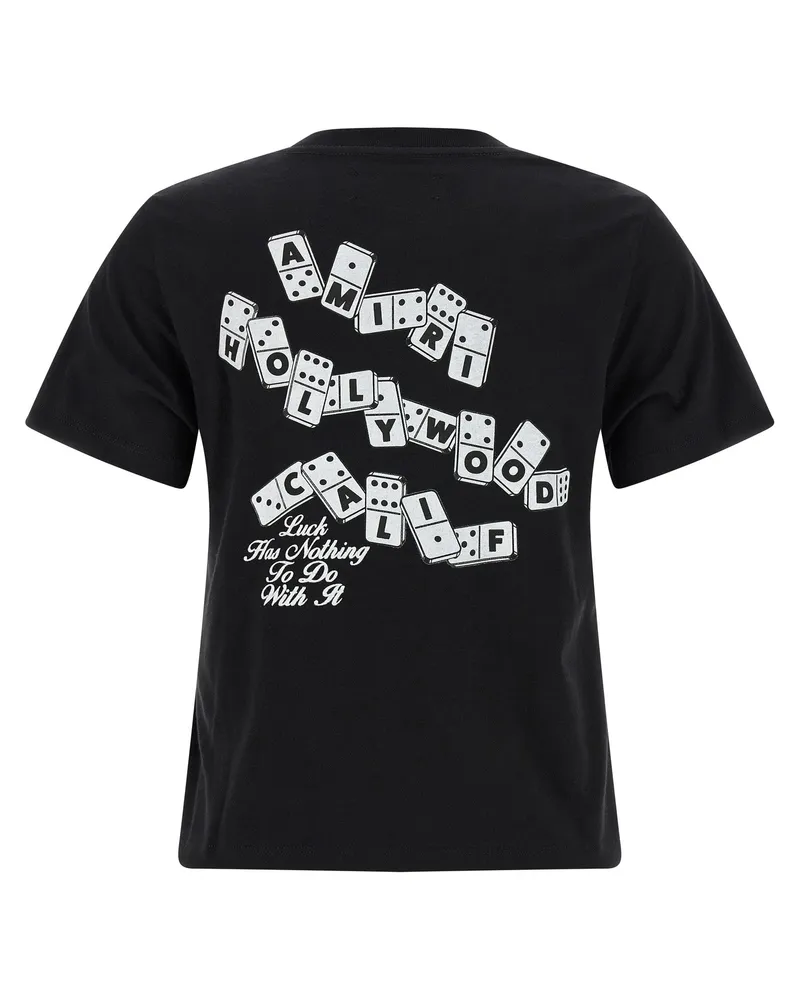 Amiri Women's Black Cotton T-Shirt Black