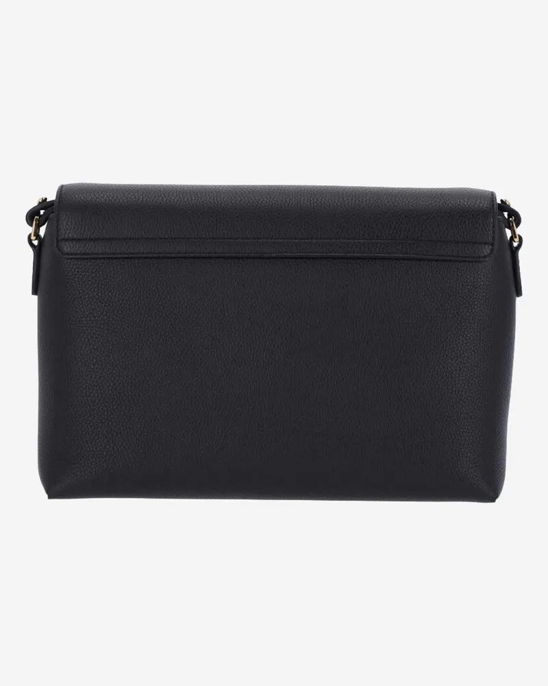 Burberry Women's Leather Crossbody Bag Calf-Grain Black Shoulder Black