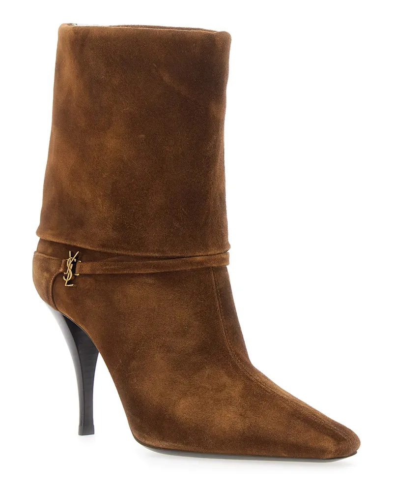 Saint Laurent Niki Boot — Brown 