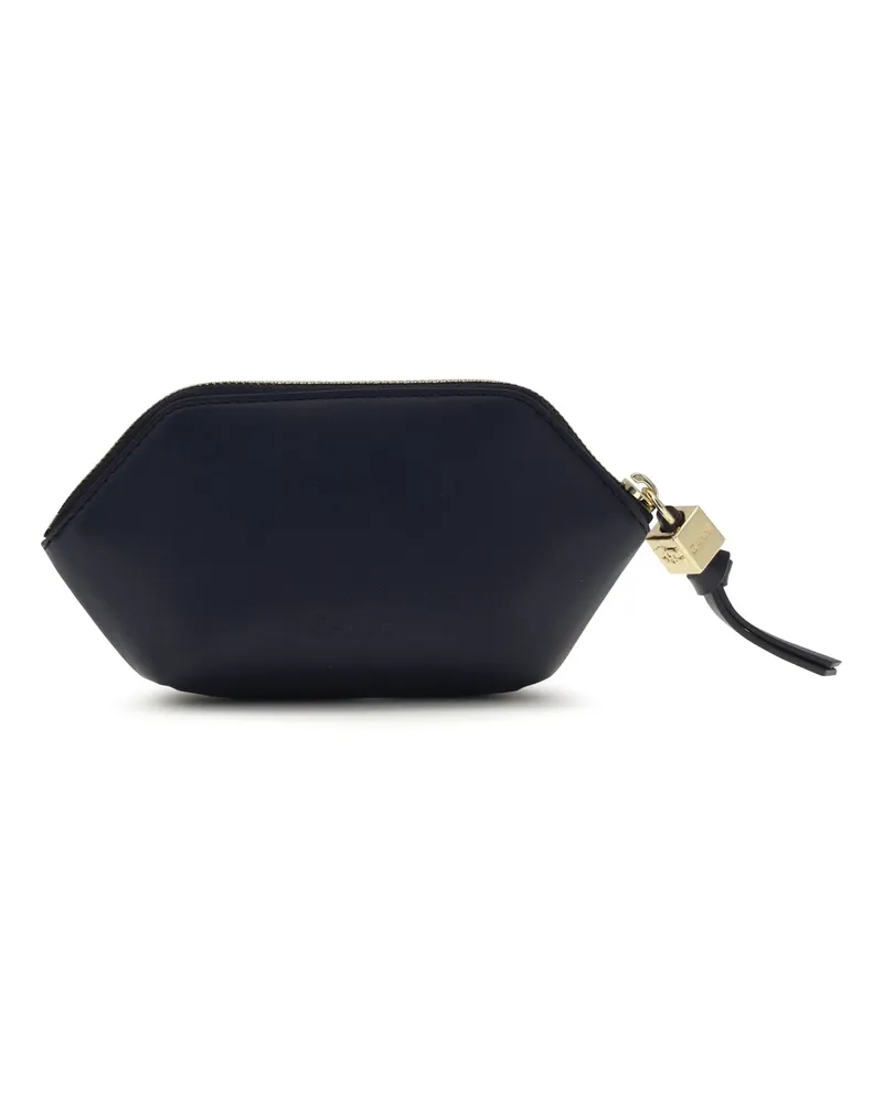 Ganni Women's Bou Coin Purse Black-Iris Wallet Black/iris Black
