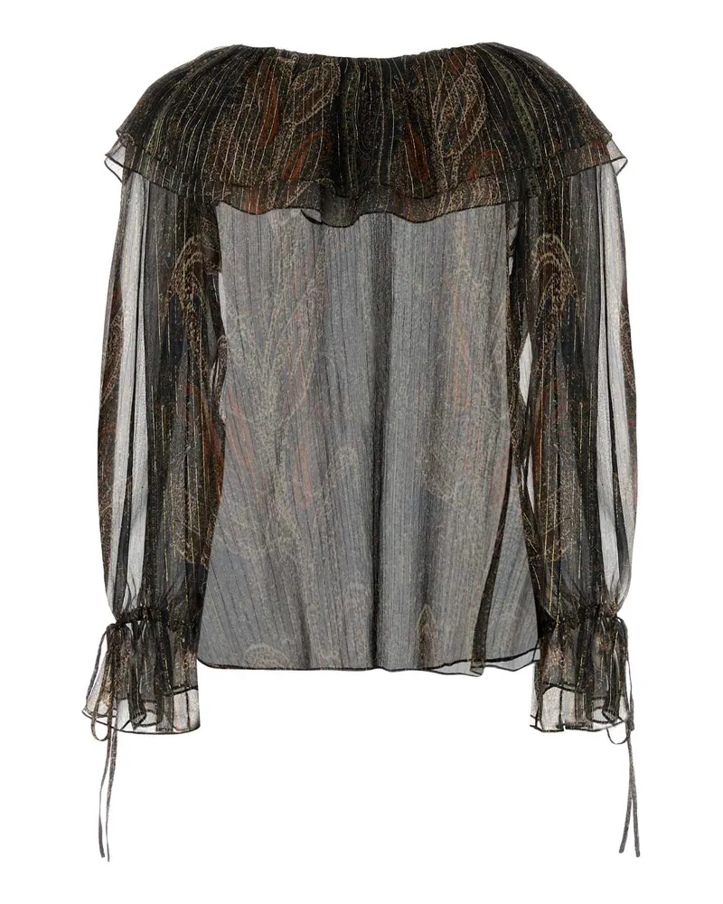Saint Laurent 819882y3k61 4052 Multicolorefonce Maglie Sweater Gray