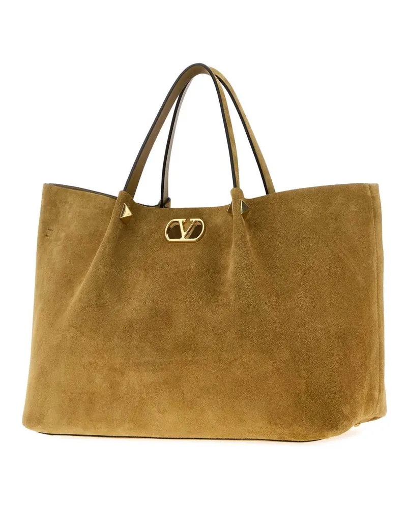 Valentino Garavani Rockstud Tote Bag — Beige Beige