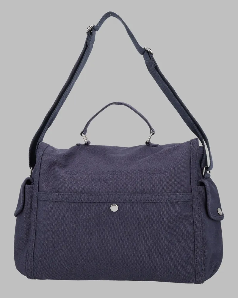 A.P.C. Men's Besace Recuperation Multicolour Shoulder Bag Cotton Navy