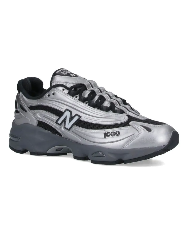New Balance Unisex Sneakers Silver Synthetic Silver
