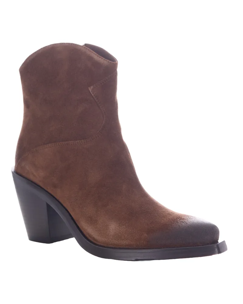 ash Judy Ankle Boots — Brown Brown