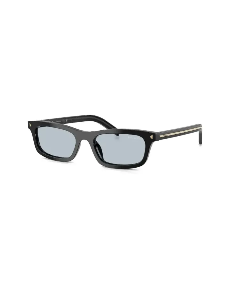 Prada PRD05S16K30W Rectangular-Frame Sunglasses — Black Black