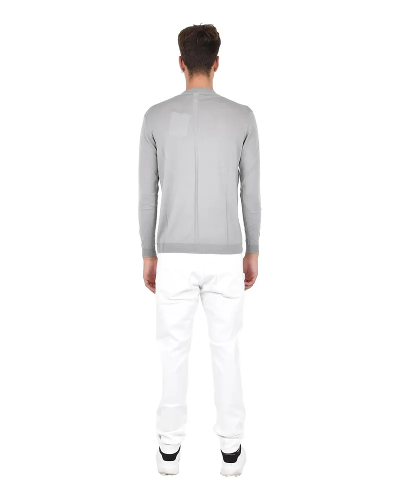 Low Brand Men's Sweater Grey Wool Gray