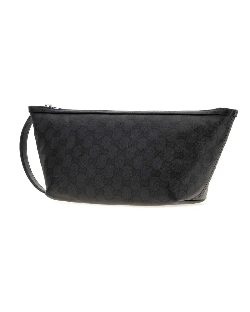 Gucci Men's Gg Canvas Small  Essence Classic Beauty Case Blackblack Borse Da Viaggio Bag Black