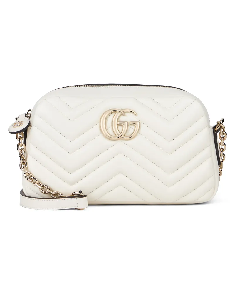 Gucci Women's Camera Bag Marmont White Leather Lambskin Shoulder White