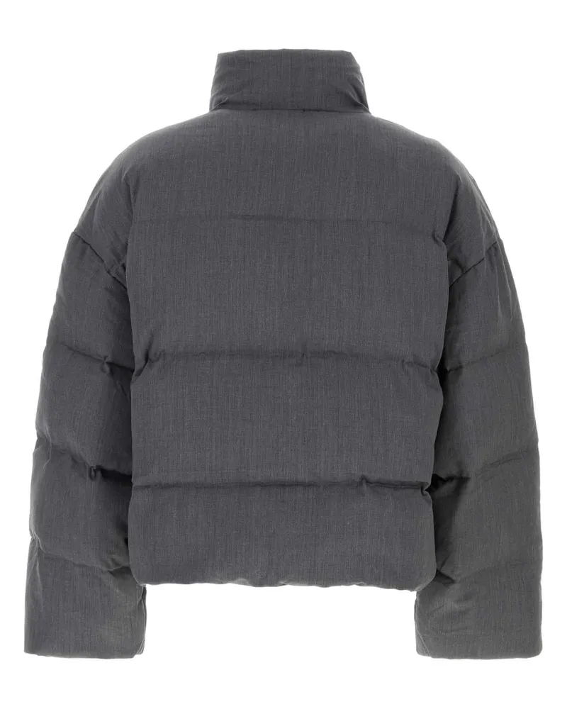 Entire Studios Unisex Dark Grey Wool Down Jacket Suitinggrey Piumini Gray