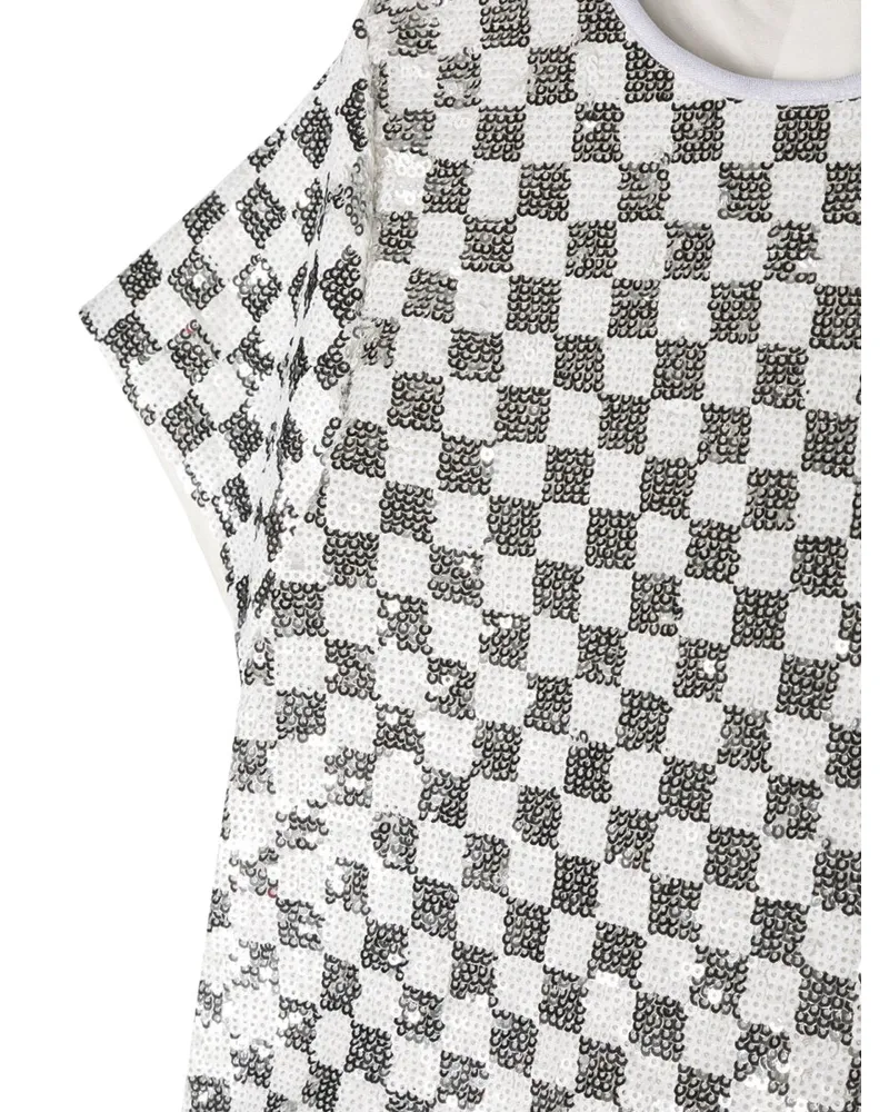 Michael Kors Square-Print Polyester Blouse — Multicolor Multicolor