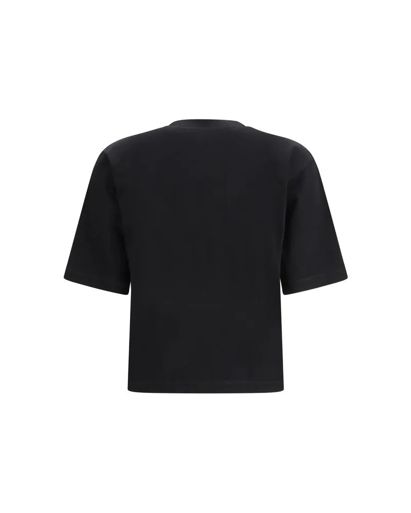 OFF-WHITE Women's Black Cotton T-Shirt Black