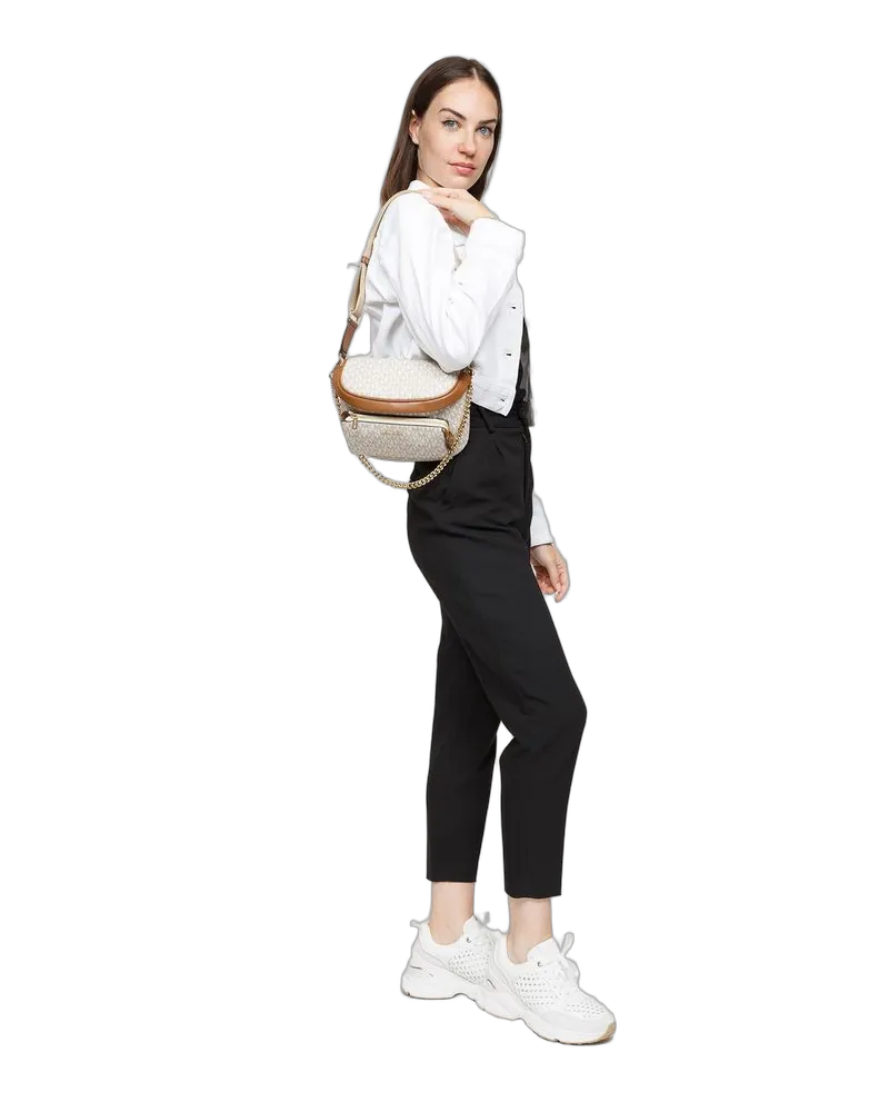 Michael Kors Women's Sling Pack Vanilla 89.coated Canvas Bags Polyester Other Beige