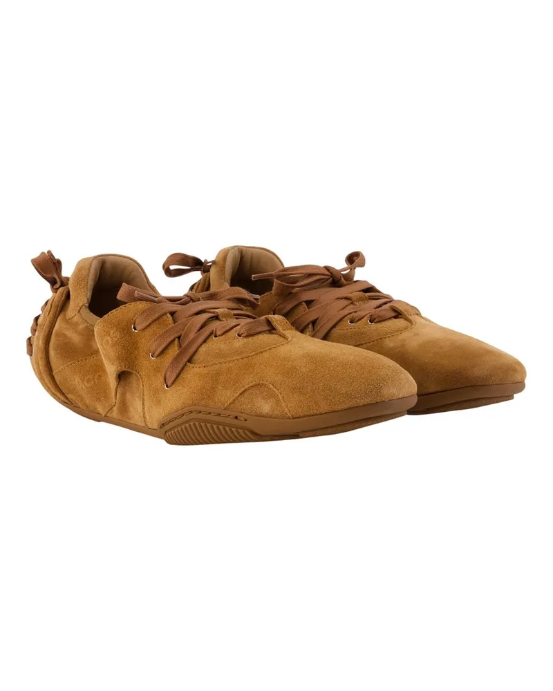 Acne Studios Men's Ac Mn Shoe000022 Sneakers -  Leather Brown Calfskin Shoes Brown