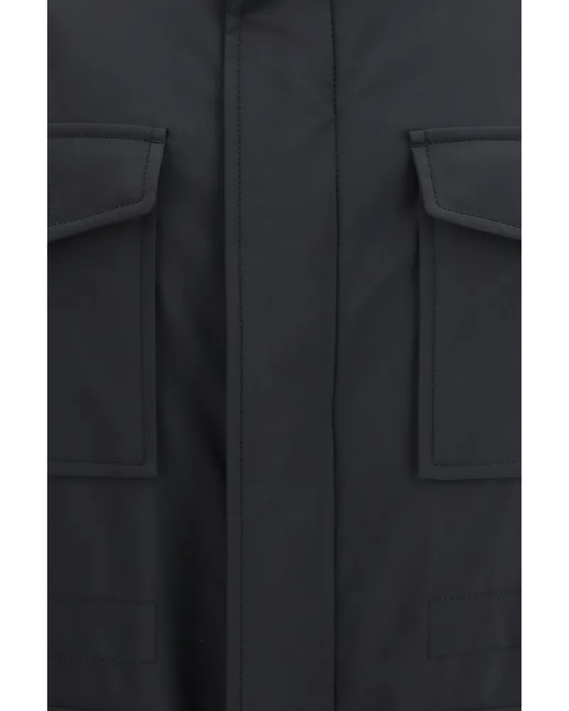 Brioni Sahariana Jacket — Blue Blue